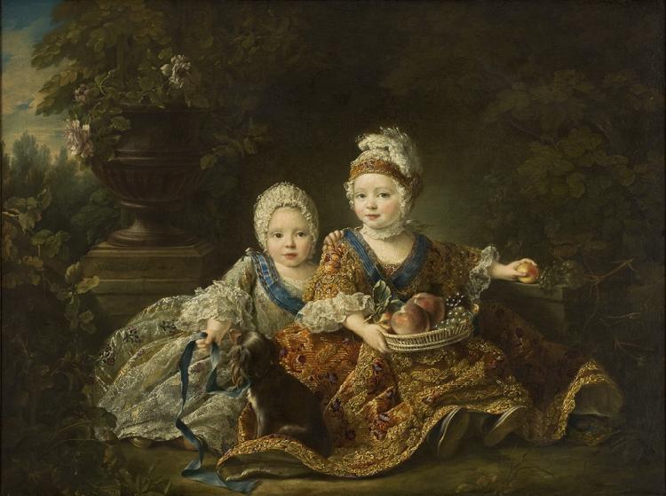 Francois-Hubert Drouais Duke of Berry and the Count of Provence at France oil painting art